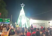 Papai Noel chegou em Santíssimo