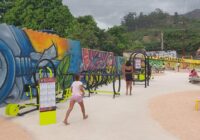 Após obra de drenagem, Santíssimo ganha novo mural de grafite